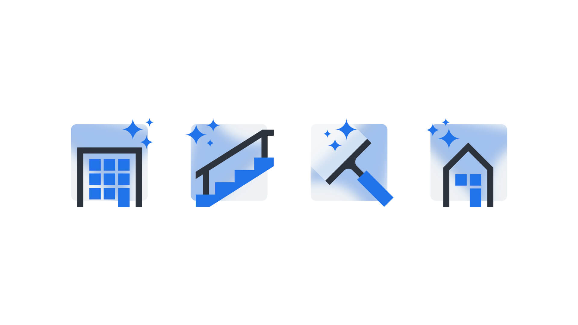 Vier neue Icons für den Kunden Putzteufel.