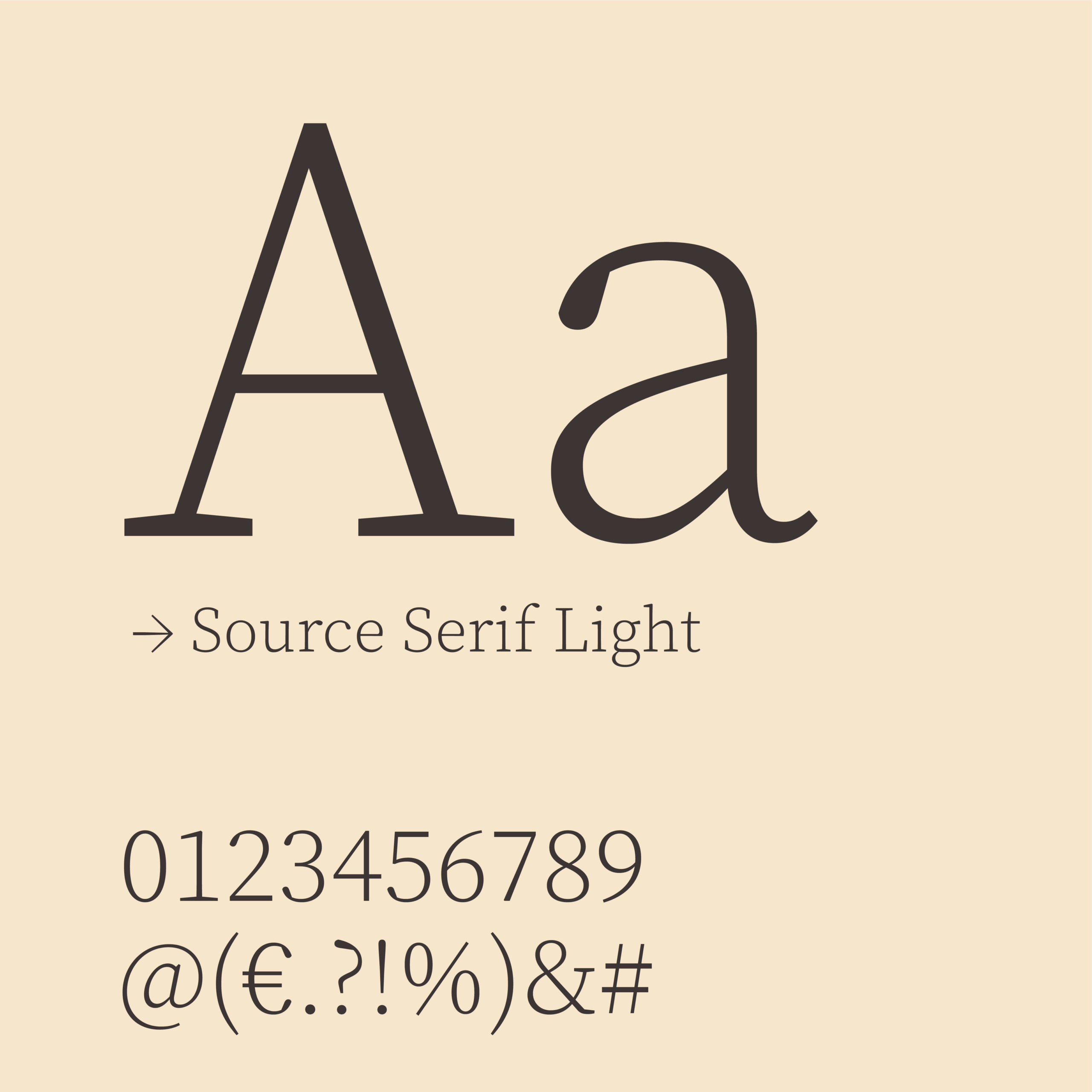 Source Serif Light Font