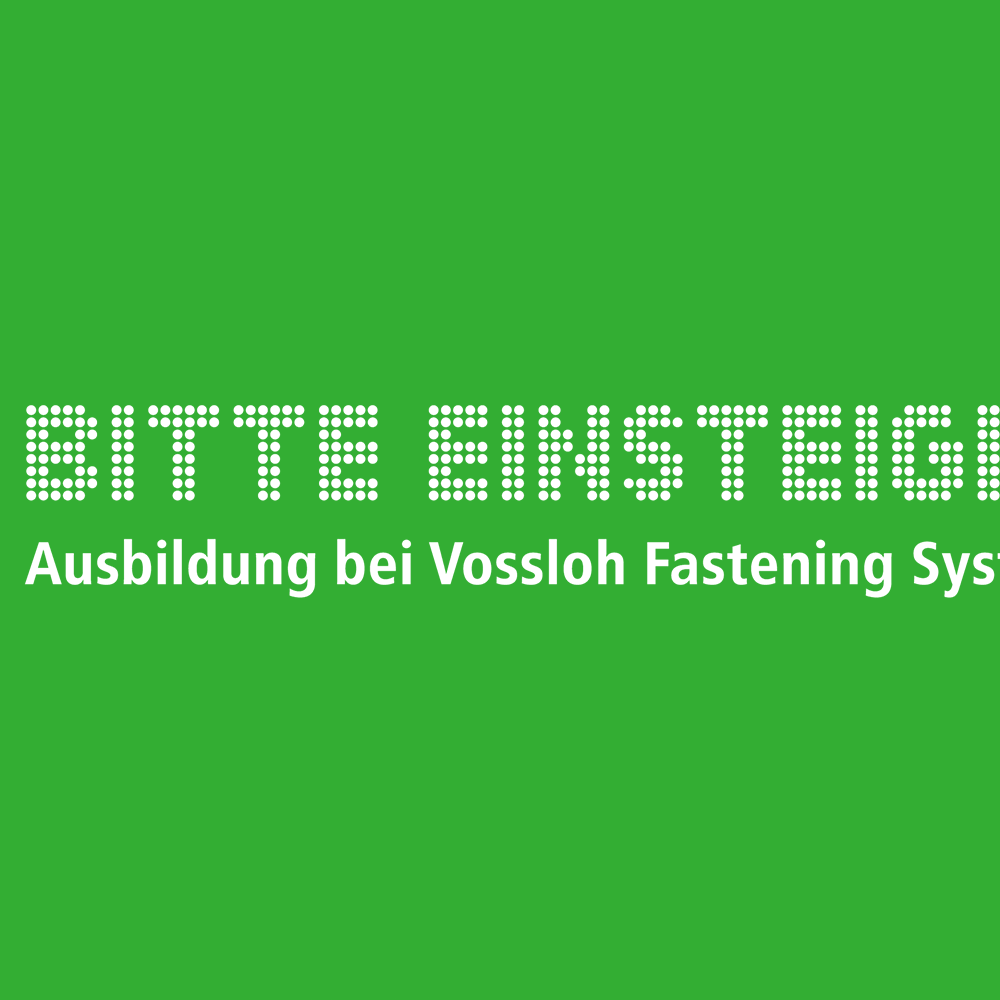 Bitte Einsteigen - Ausbildung bei Vossloh Fastening Systems