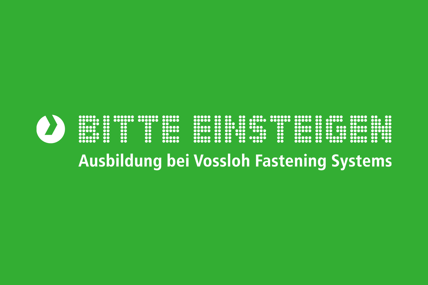 Bitte Einsteigen - Ausbildung bei Vossloh Fastening Systems