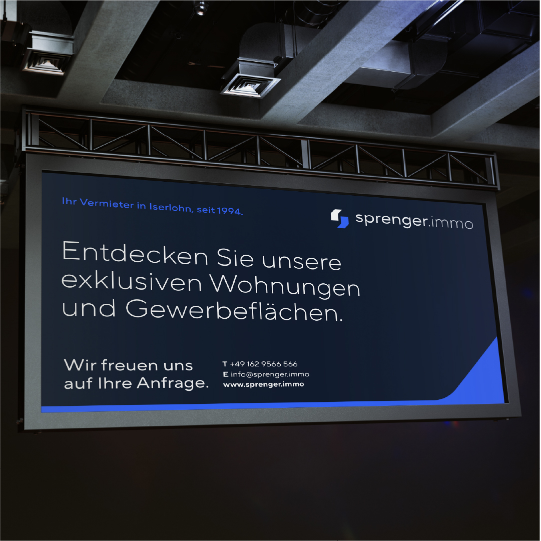 Digitale Sponsoring-Werbeanzeige